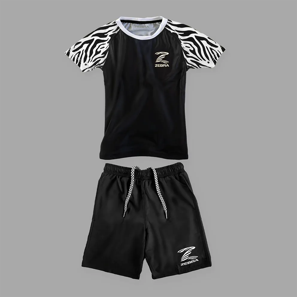 Zebra Kidz Ranked NoGi Set - White - Short Sleeve